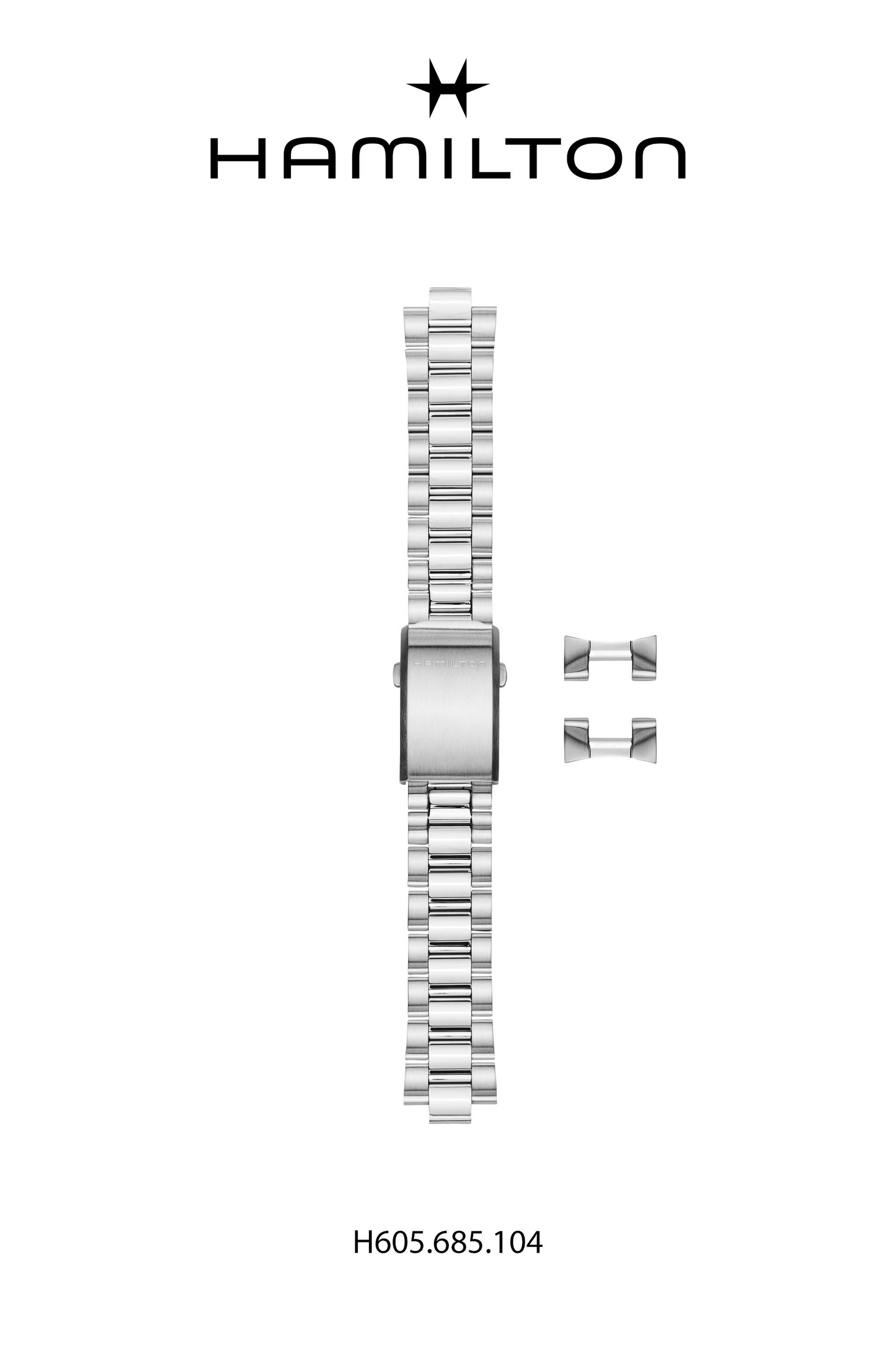 Hamilton Khaki Field Steel Watch Bracelet 20-mm Ref H695.685.104 - Genuine OEM