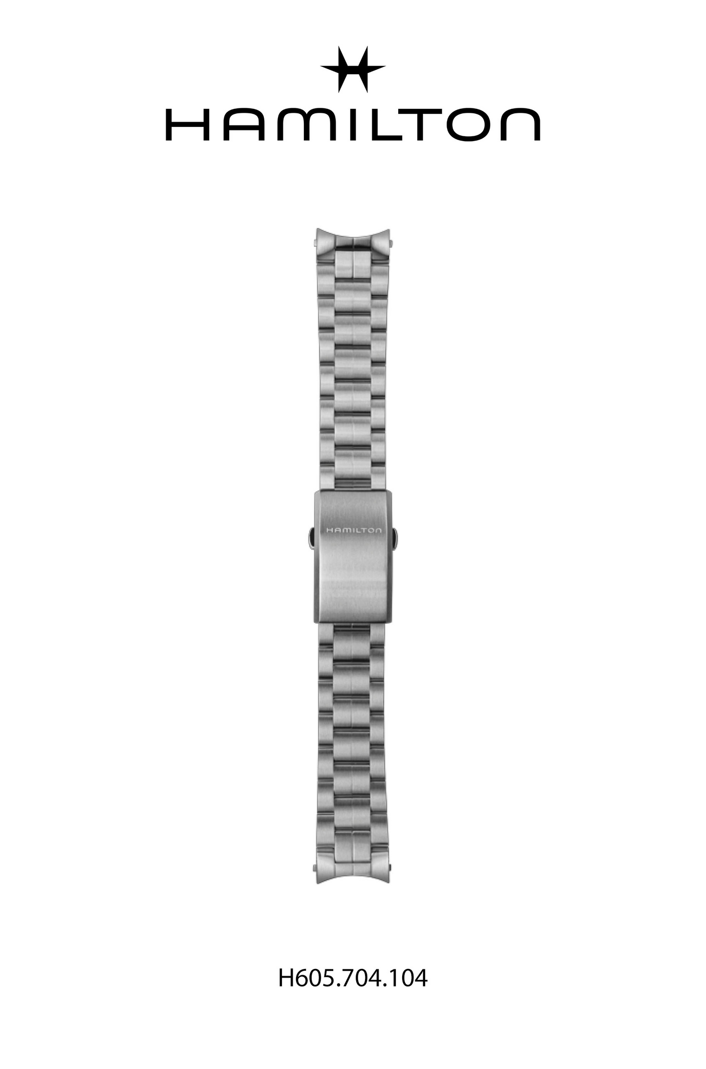 Hamilton Khaki Field Steel Watch Bracelet  Ref H695.704.104 - Genuine OEM