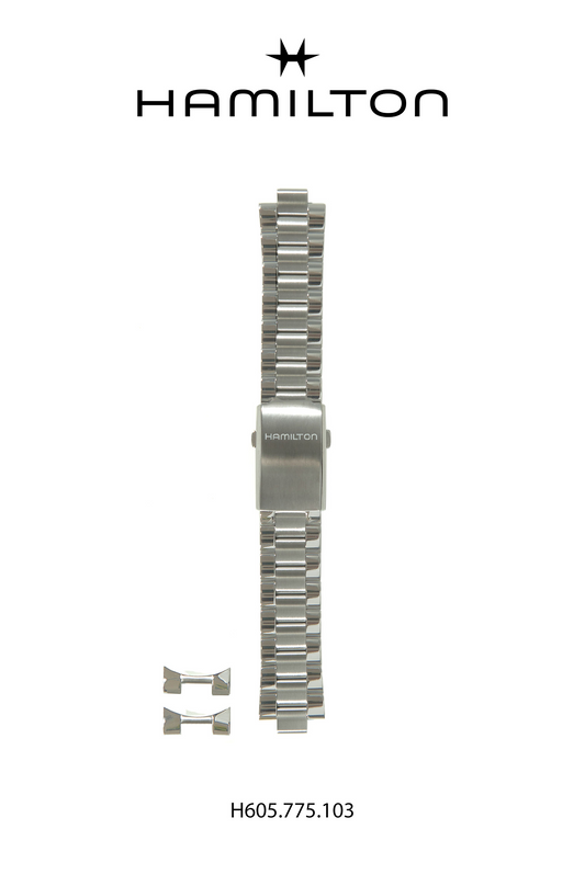 Hamilton Khaki UTC Steel Watch Bracelet 22-mm Ref H695.775.103 - Genuine OEM