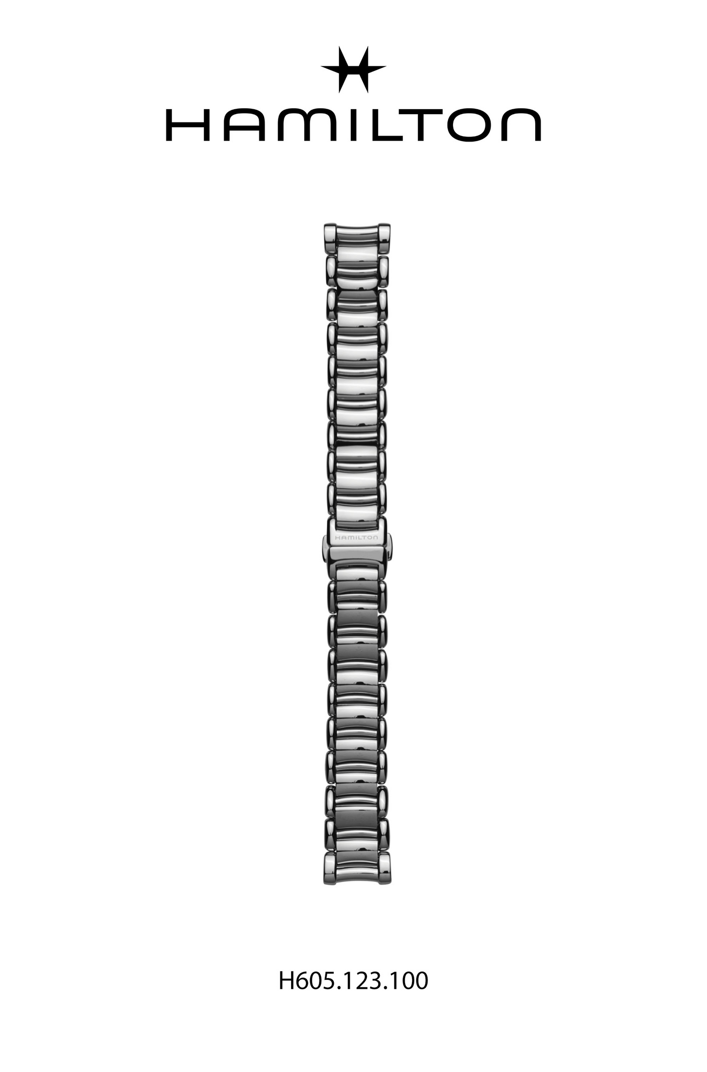 Hamilton Bagley Steel Watch Bracelet 14mm Ref H695.123.100 - Genuine OEM