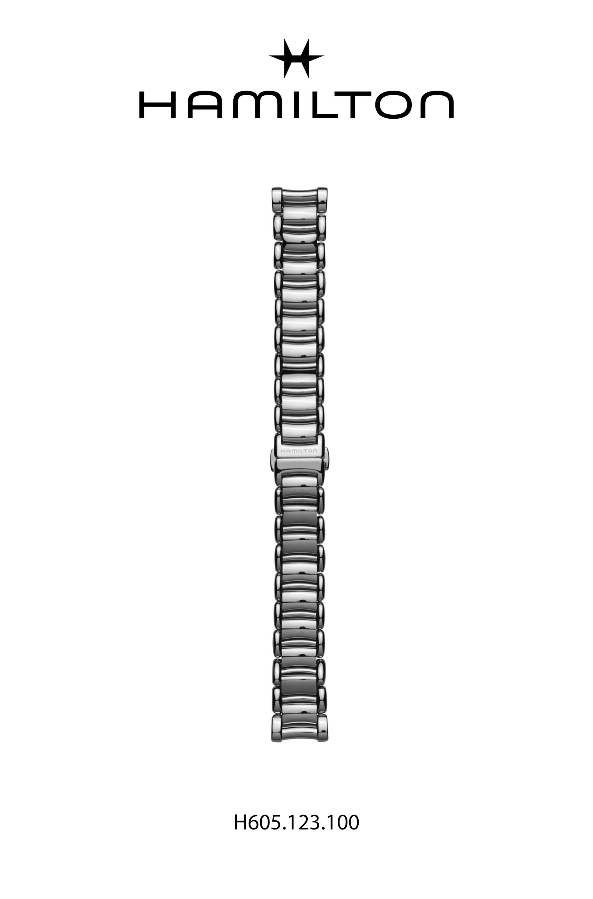 Hamilton Bagley Steel Watch Bracelet 14mm Ref H695.123.100 - Genuine OEM
