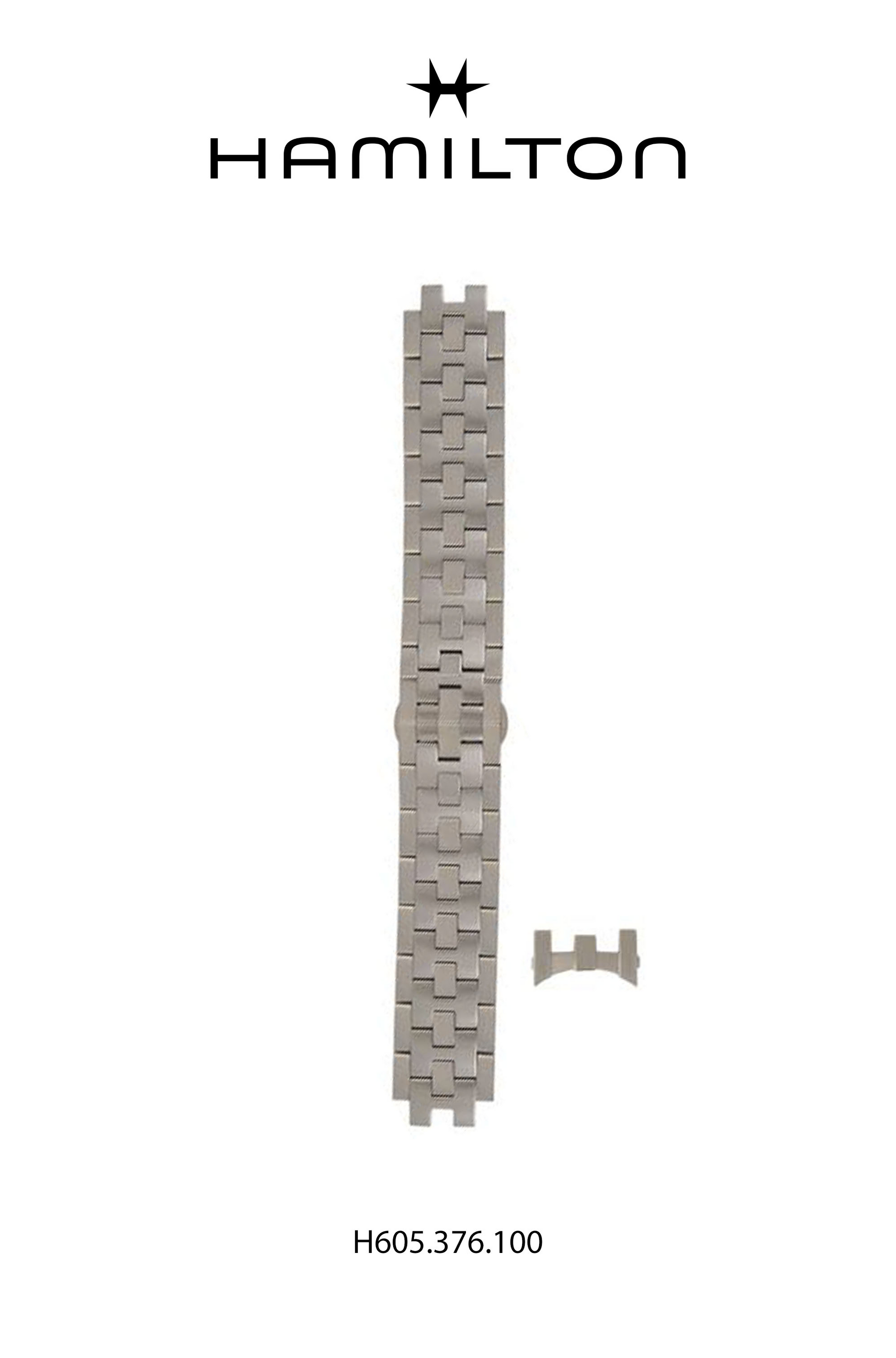 Hamilton JM Seaview Steel Watch Bracelet 22-mm Ref H695.376.100 - Genuine OEM