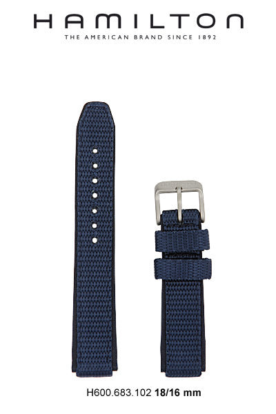 Hamilton Khaki Field Plastic Watch Strap 18-mm Ref H693.683.102 - Genuine OEM