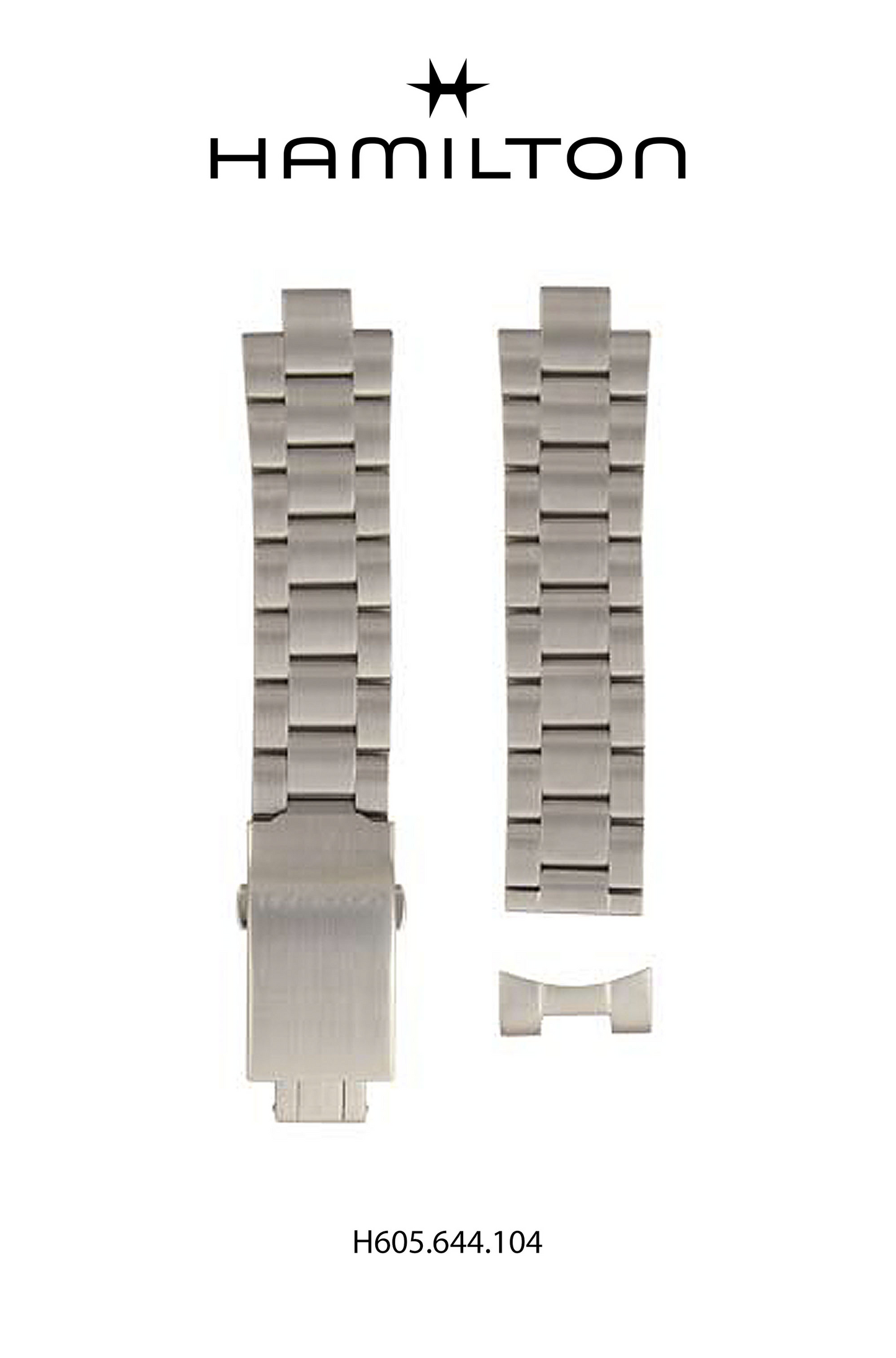 Hamilton Khaki King Steel Watch Bracelet 20-mm Ref H695.644.104 - Genuine OEM