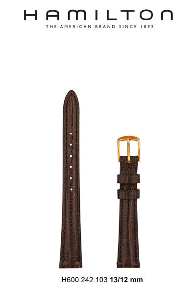 Hamilton Ventura Leather-Brown Watch Strap 13-mm Ref H690.242.103 - Genuine OEM