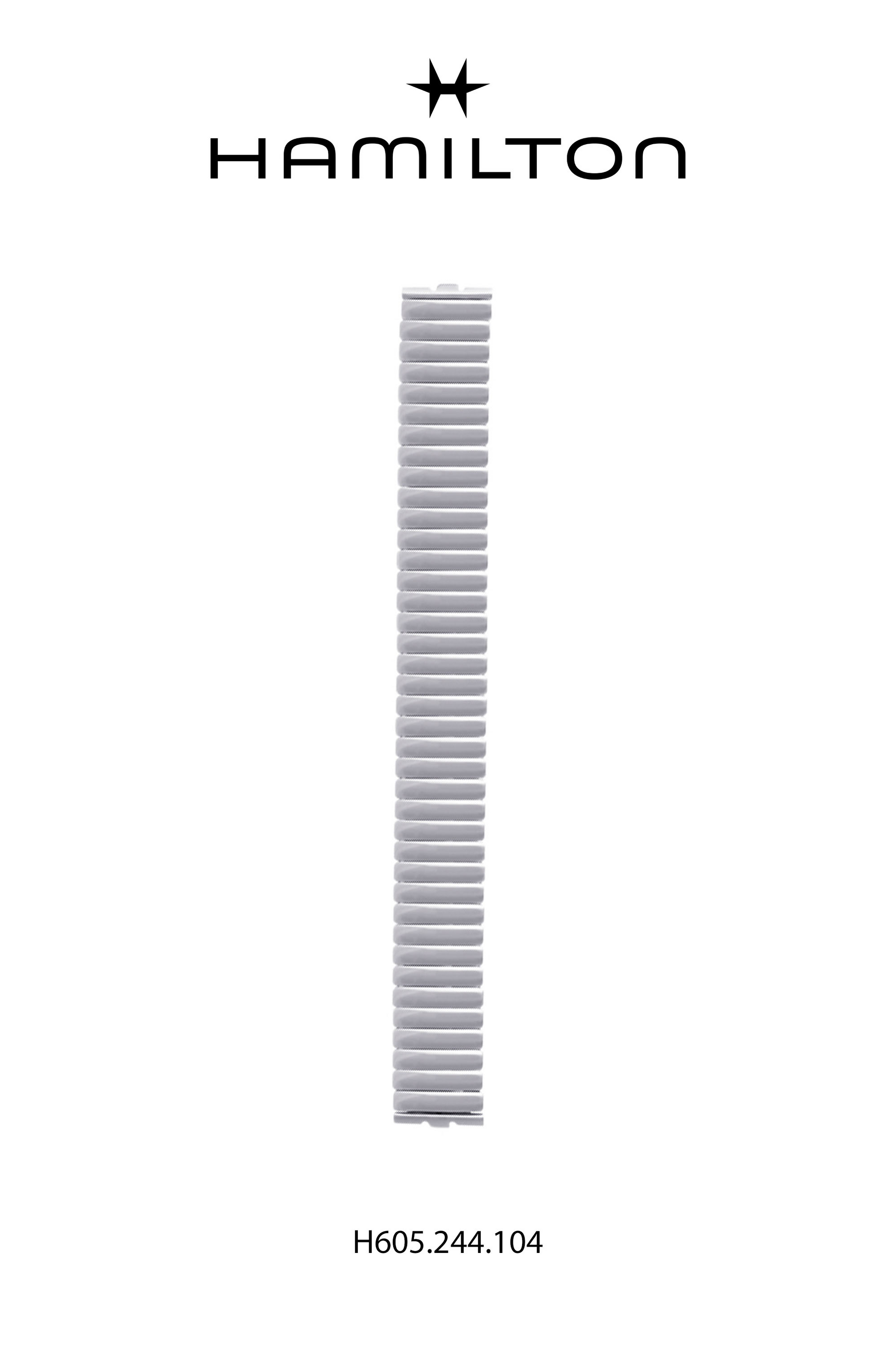 Hamilton Ventura Steel Watch Bracelet 18-mm Ref H695.244.104 - Genuine OEM