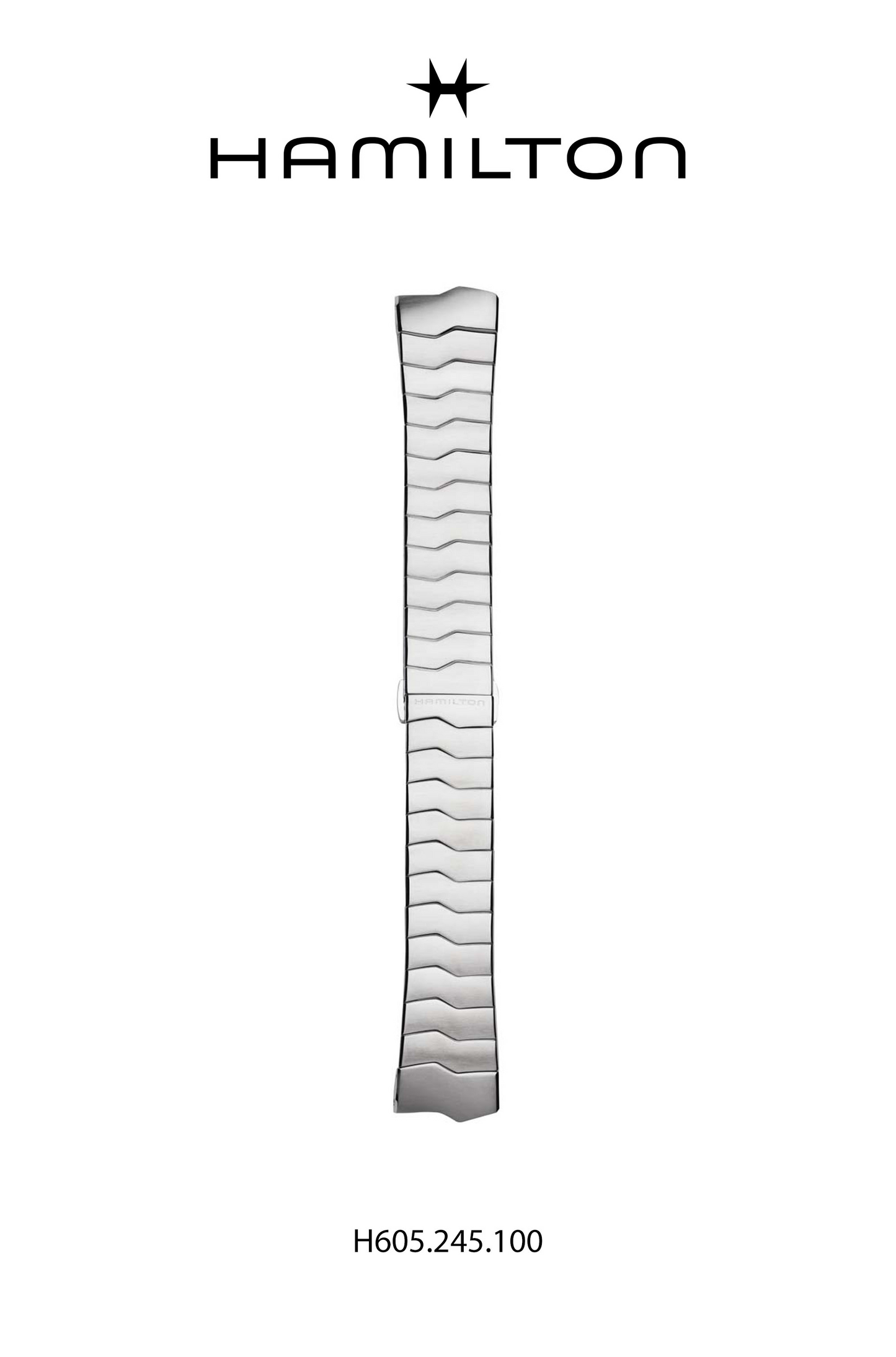 Hamilton Ventura Steel Watch Bracelet 20-mm Ref H695.245.100 - Genuine OEM