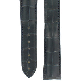 OMEGA De Ville Short Alligator Tec Leather Strap 431.13.42.51.03.001 Blue Matte 21mm Ref 98000408S EAN 7612882965709 – Genuine OEM