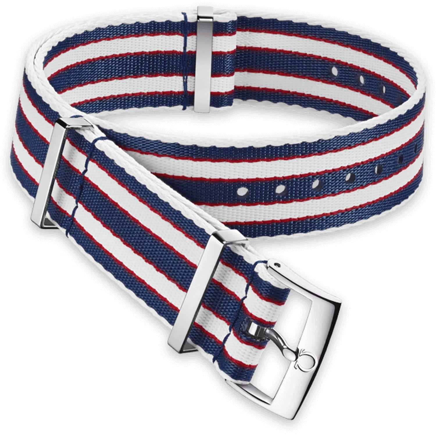 OMEGA Nylon Polyamid Multicolour Striped Strap 22mm Ref 031CWZ010696, 7613304233765 – Genuine OEM