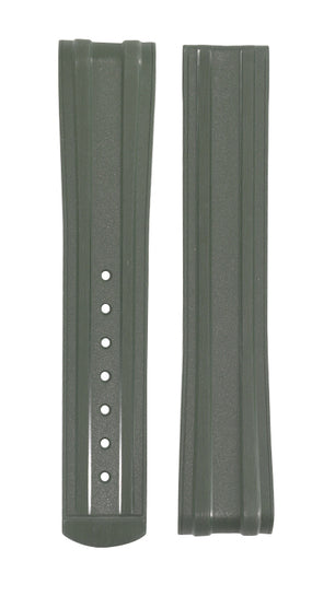 OMEGA Seamaster 210.30.42.20.10.001 Green Rubber Strap 20mm  Ref 032Z017213 – Genuine OEM