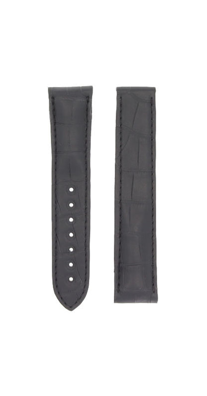 OMEGA Seamaster,  De Ville 231.13.42.21.06.001 Strap SHORT 20mm Black Alligator Deployment Ref 98000278S, 7612882812195 - Genuine OEM