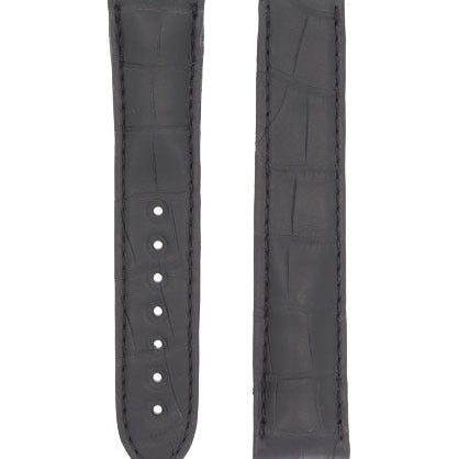 OMEGA Seamaster,  De Ville 231.13.42.21.06.001 Strap SHORT 20mm Black Alligator Deployment Ref 98000278S, 7612882812195 - Genuine OEM