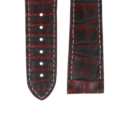 OMEGA Speedmaster Moonwatch 032CUZ005649 Burgundy Alligator Strap 21mm | Genuine OEM