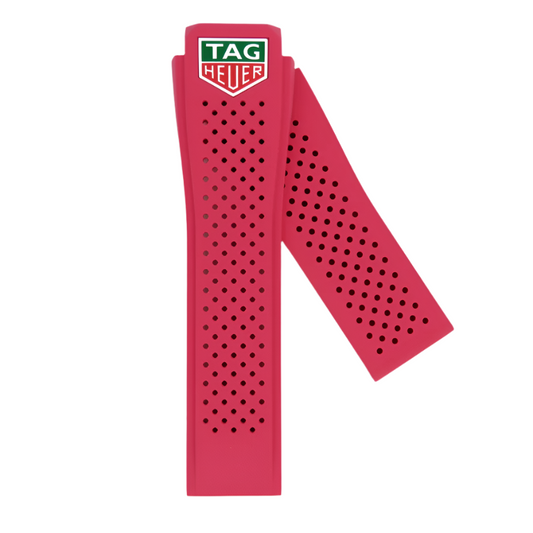 TAG Heuer FT6129 SBF8A8026 Connected Pink Rubber Strap 22mm - Genuine OEM