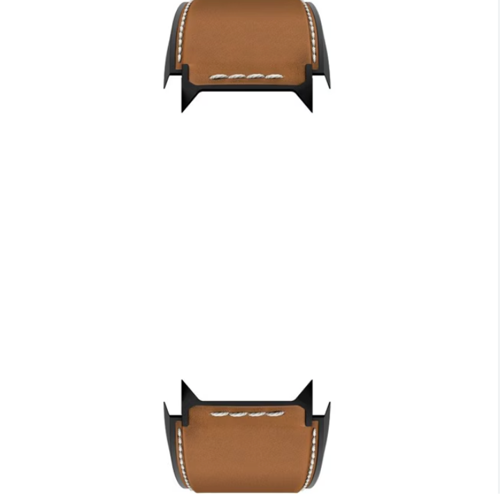 TAG Heuer FT6110/1 SBF8A5000 Connected Black Rubber/Chestnut Calfskin Strap 22mm - Genuine OEM