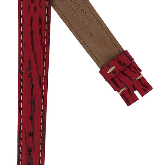 TAG Heuer 4000 Series FC8042 WF1410 Red Leather Strap 14mm | Genuine OEM
