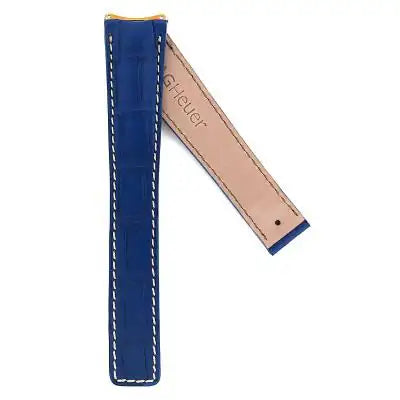 TAG Heuer 6000 Series FC6064 WH514 Blue Alligator Leather Strap 19.5mm | Genuine OEM