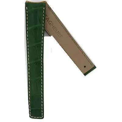 TAG Heuer 6000 Series FC6066 WH514 Green Alligator Leather Strap 19.5mm | Genuine OEM