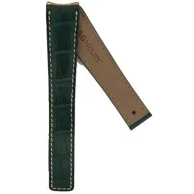 TAG Heuer 6000 Series FC6067 WH514 Green Alligator Leather Strap 19.5mm | Genuine OEM