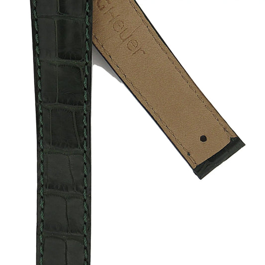 TAG Heuer 6000 Series FC6071 WH524 Green Alligator Leather Strap 17.8mm | Genuine OEM