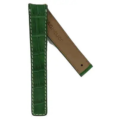 TAG Heuer 6000 Series FC6076 WH524 Green Alligator Leather Strap 17.8mm | Genuine OEM