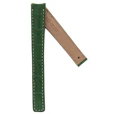 TAG Heuer 6000 Series FC6087 WH234 Green Alligator Leather Strap 14.5mm | Genuine OEM