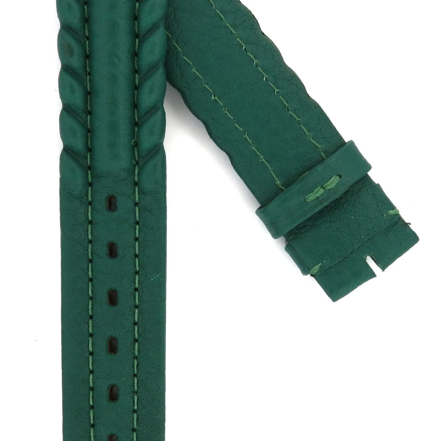 TAG Heuer 6000 Series FC8067 WH1111 Green Leather Strap 19.5mm | Genuine OEM