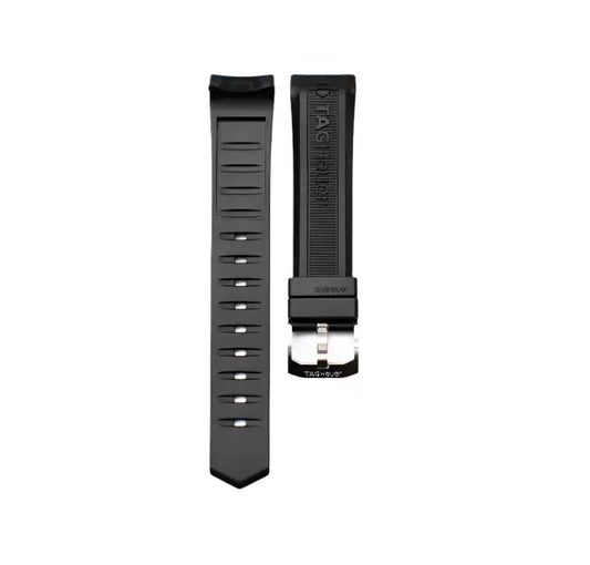 TAG Heuer Aquaracer BT0710 CAF1110 Black Rubber Strap 20mm | Genuine OEM
