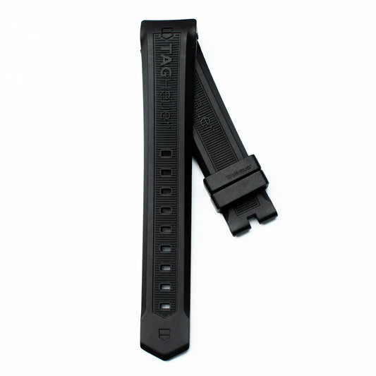 TAG Heuer Aquaracer FT8011 CAF1010 Black Rubber Strap 21mm | Genuine OEM