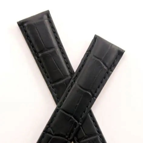 TAG Heuer Carrera BC6334 WV2212 Black Alligator Leather Strap 18mm | Genuine OEM