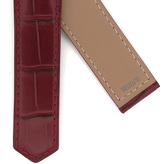 TAG Heuer Carrera CBN201H Red Alligator Leather Strap 22mm | Genuine OEM
