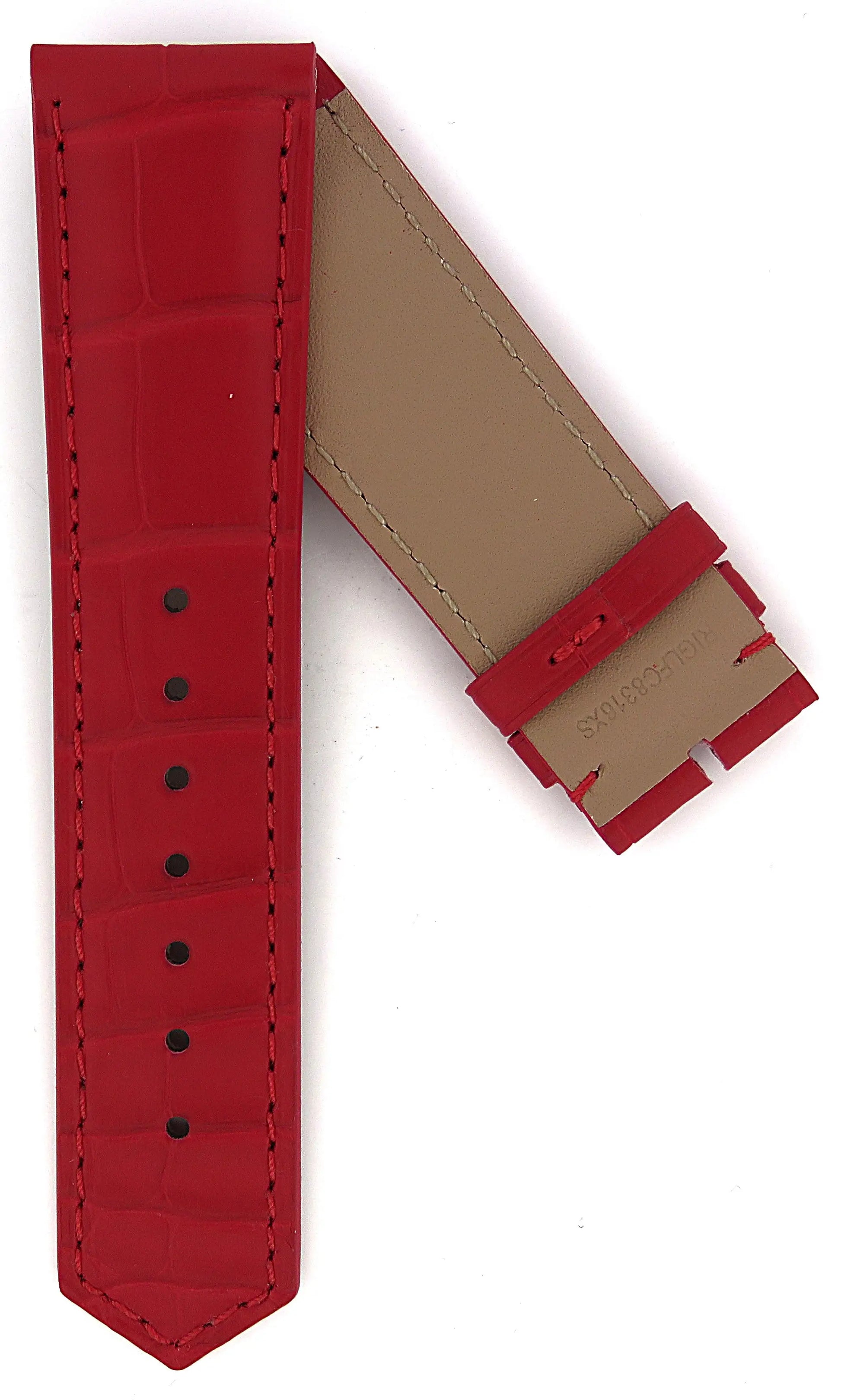 TAG Heuer Carrera CBN2045 Red Alligator Leather Strap 22mm | Genuine OEM