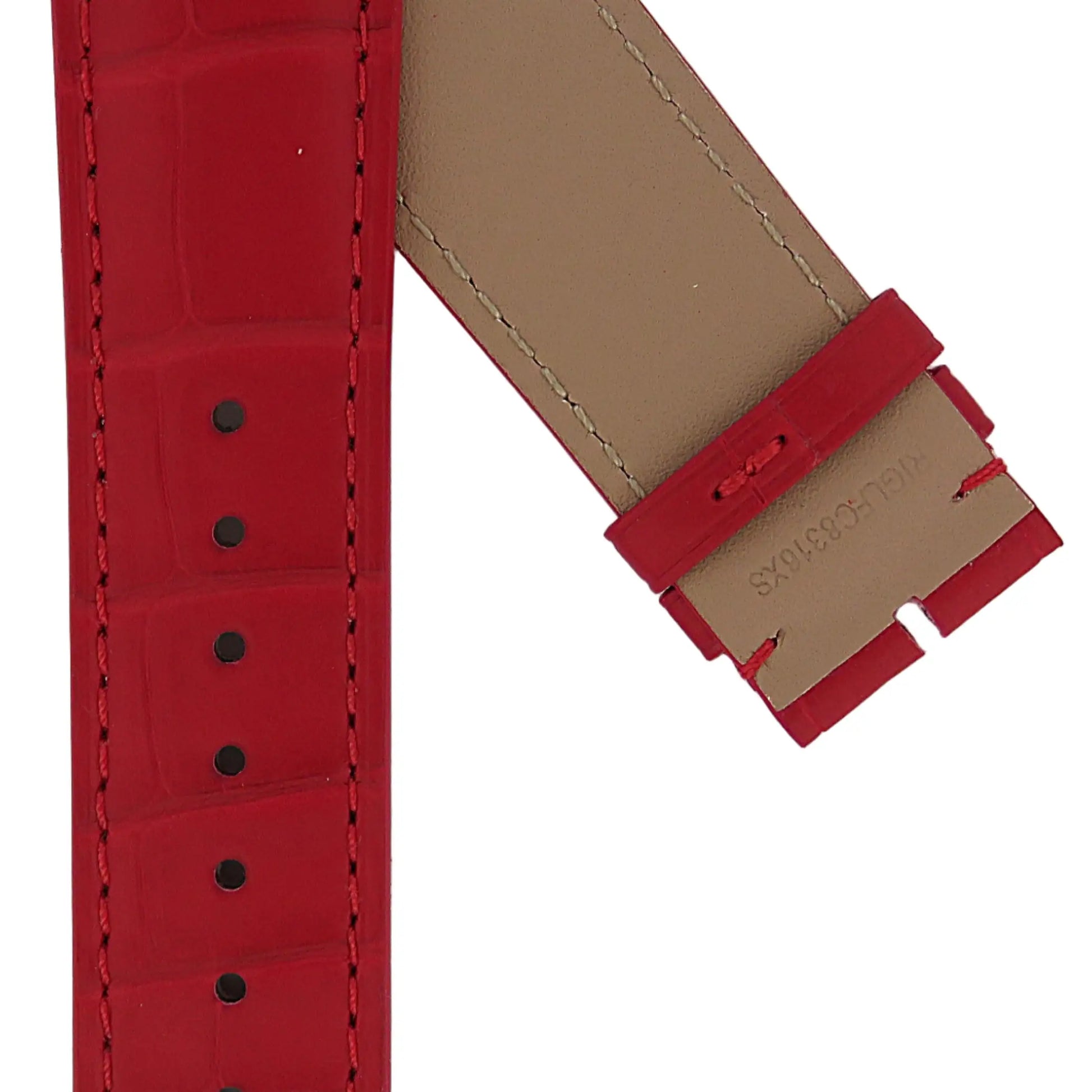 TAG Heuer Carrera CBN2045 Red Alligator Leather Strap 22mm | Genuine OEM