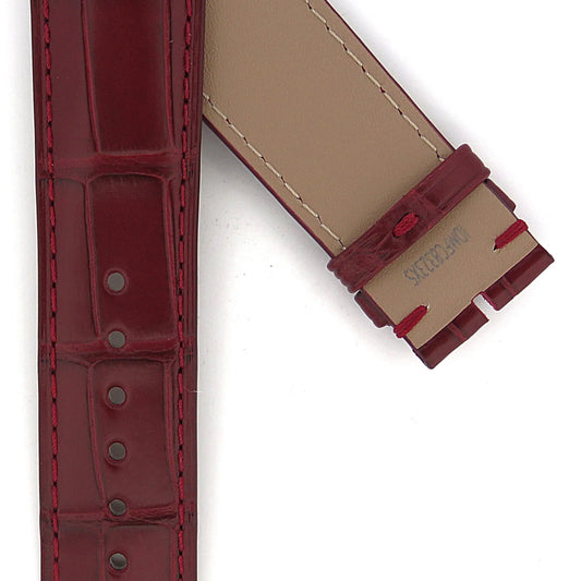 TAG Heuer Carrera CBN2048 Red Alligator Leather Strap 22mm | Genuine OEM