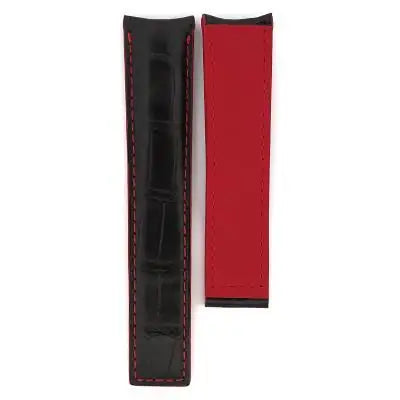 TAG Heuer Carrera FC6297 CV201T Black Alligator Leather Strap 20mm | Genuine OEM