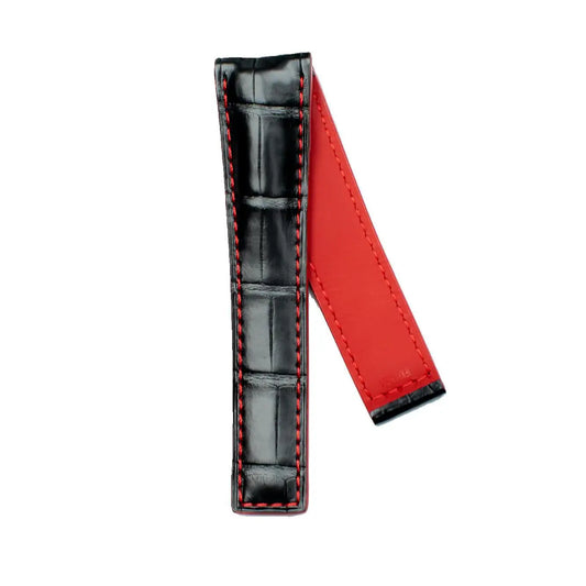 TAG Heuer Carrera FC6301 Black Alligator Leather Strap 22mm | Genuine OEM