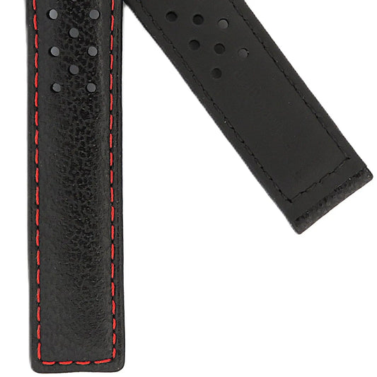 TAG Heuer Carrera FC6384 CV201AN Black Leather Strap 20mm | Genuine OEM