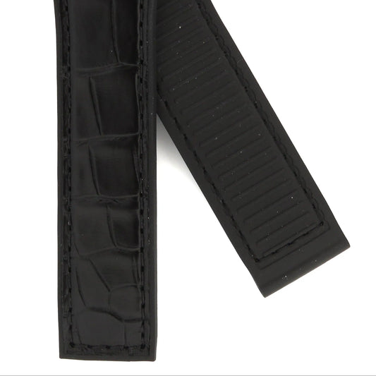 TAG Heuer Carrera FC6418 WBG1350 Black Alligator Leather Strap 18.5mm | Genuine OEM