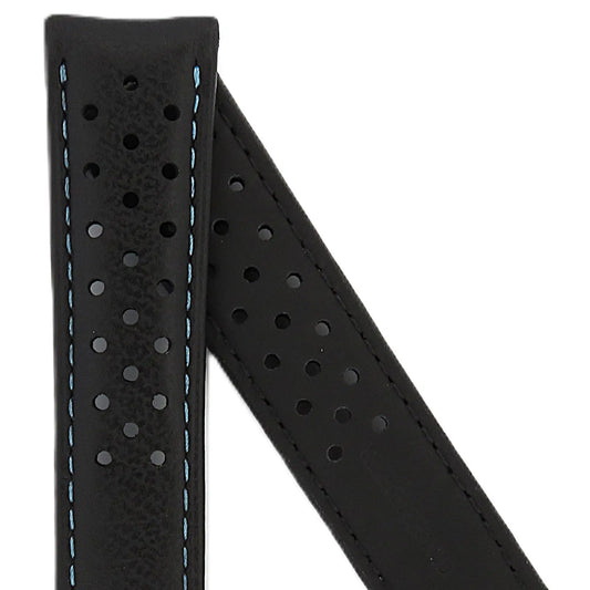 TAG Heuer Carrera FC6475 CV201AT Black Leather Strap 20mm | Genuine OEM