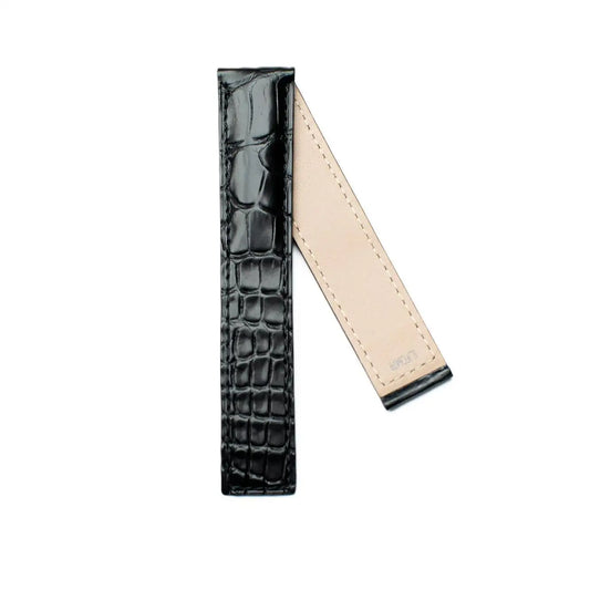 TAG Heuer Carrera FC6479 CBK221B Black Alligator Leather Strap 19mm | Genuine OEM