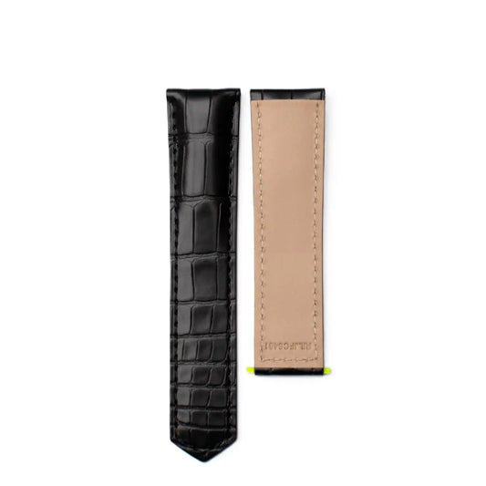 TAG Heuer Carrera FC6481 Black Alligator Leather Strap 22mm | Genuine OEM
