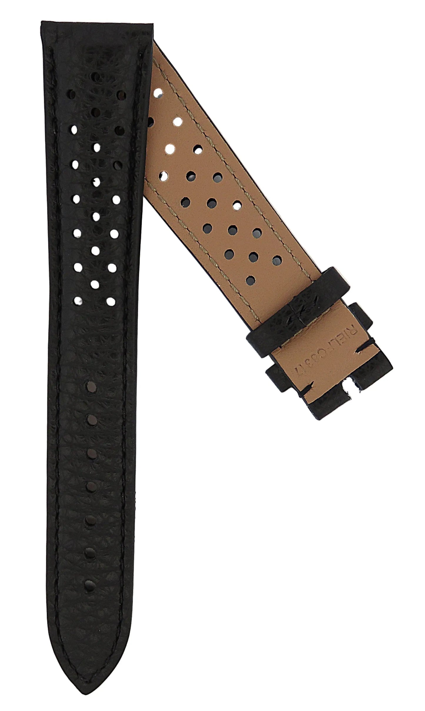 TAG Heuer Carrera FC8317 CBK221H Black Leather Strap 19mm | Genuine OEM