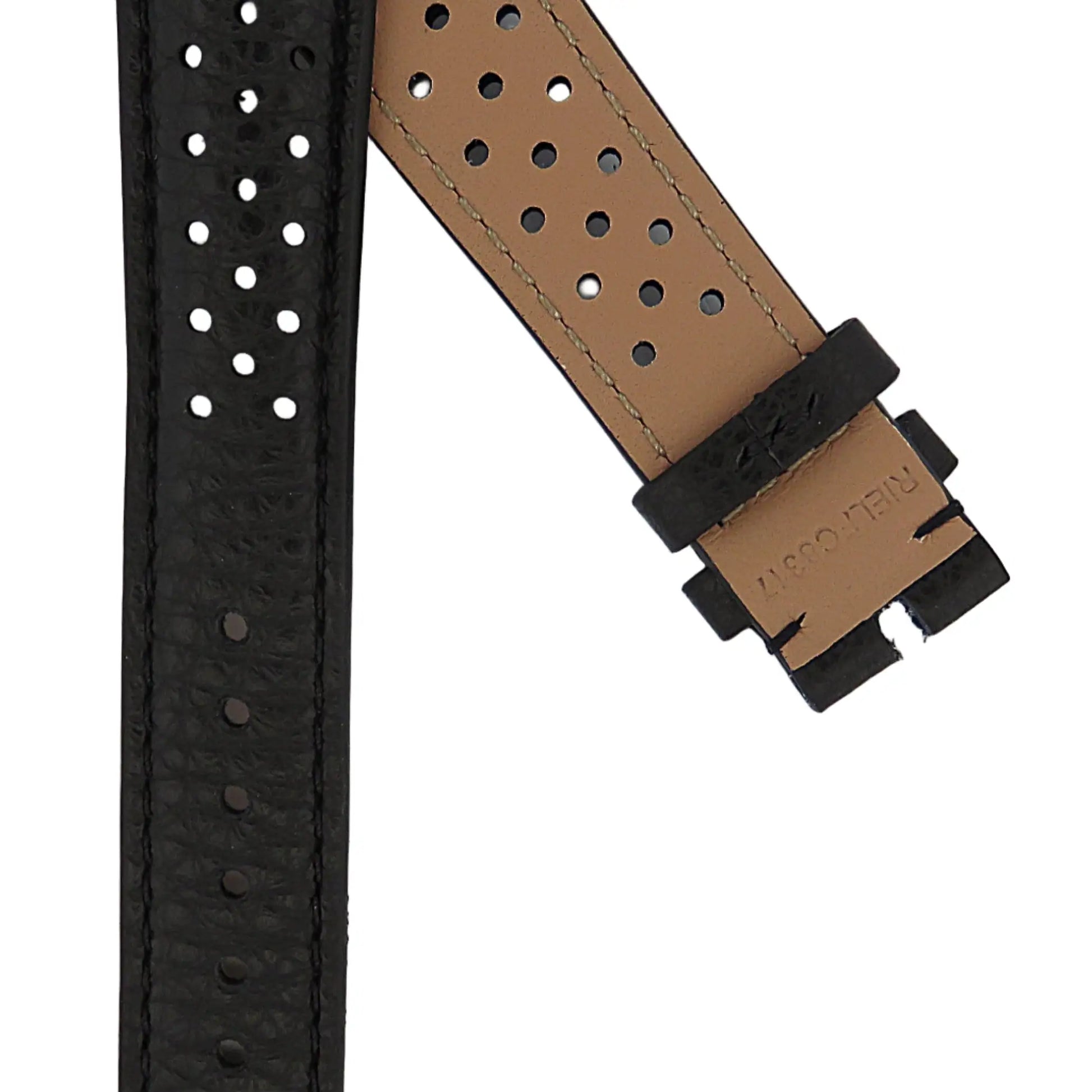 TAG Heuer Carrera FC8317 CBK221H Black Leather Strap 19mm | Genuine OEM