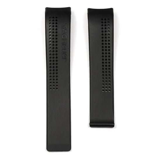 TAG Heuer Carrera FT6014 CV2014-2 Black Rubber Strap 20mm | Genuine OEM