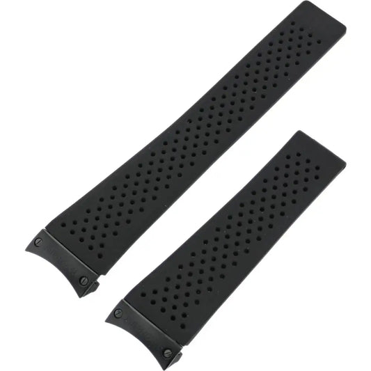 TAG Heuer Carrera FT6020 CAV5185 Black Rubber Strap 22mm | Genuine OEM