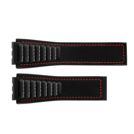 TAG Heuer Carrera FT6101 Black Rubber Strap 22mm | Genuine OEM