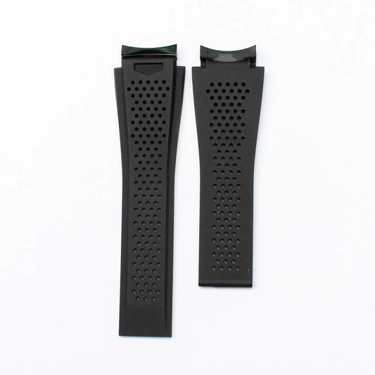 TAG Heuer Carrera FT6143 CBG2010 Black Rubber Strap 21.5mm | Genuine OEM