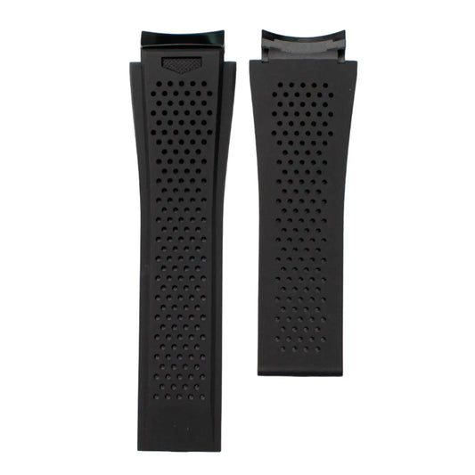 TAG Heuer Carrera FT6157 Black Rubber Strap 22.5mm | Genuine OEM