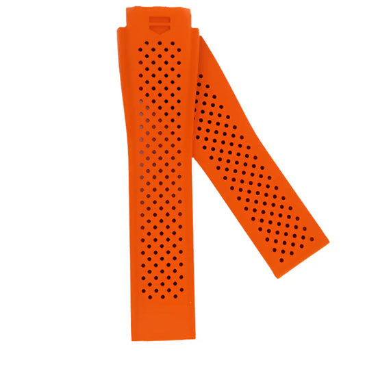 TAG Heuer Connected FT6061 46mm Orange Rubber Strap 22mm | Genuine OEM