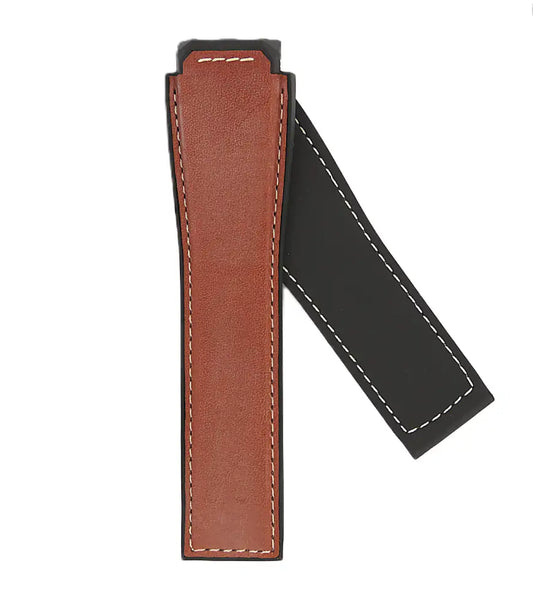 TAG Heuer Connected FT6070 46mm Black Leather Strap 22mm | Genuine OEM